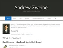 Tablet Screenshot of andyzweibel.com